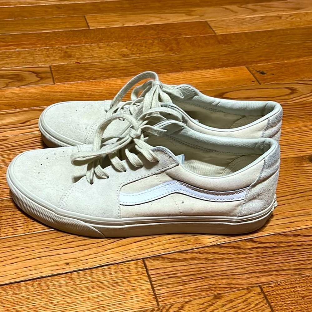 Vans Sk8-Low Contrast Bone Shoes Sz 9.5